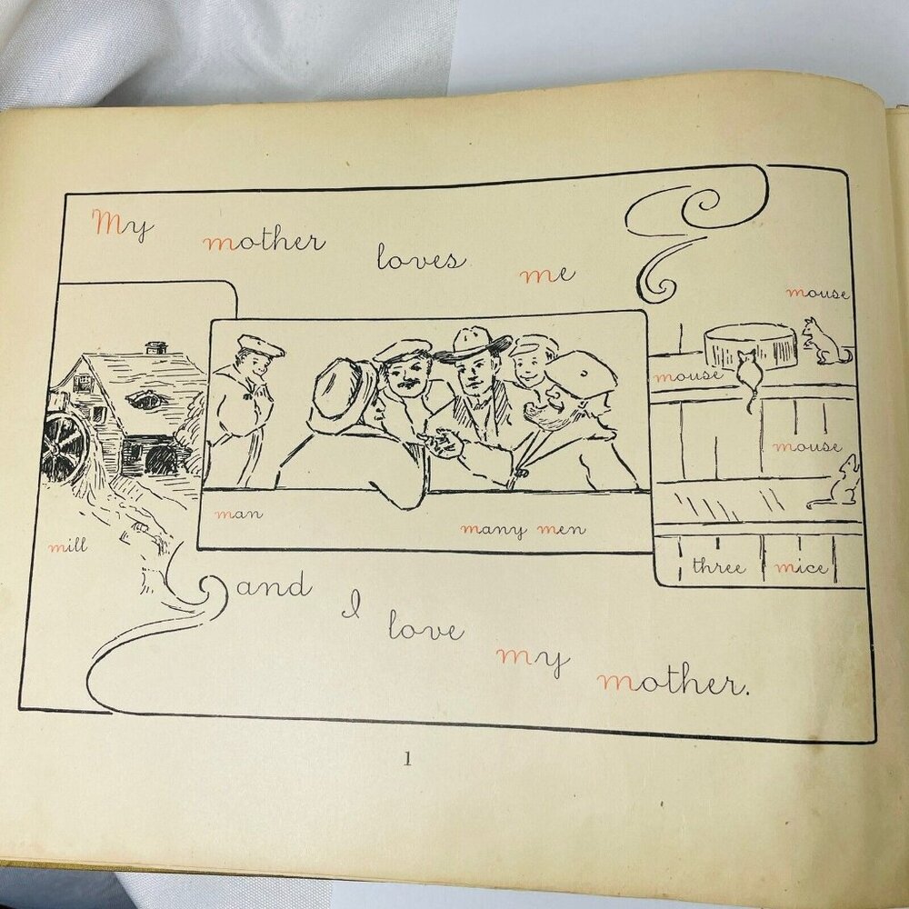Laura’s Series 1902 A Primer Hailmann Birchard Reading Writing With Cursive Book - Picture 12 of 16
